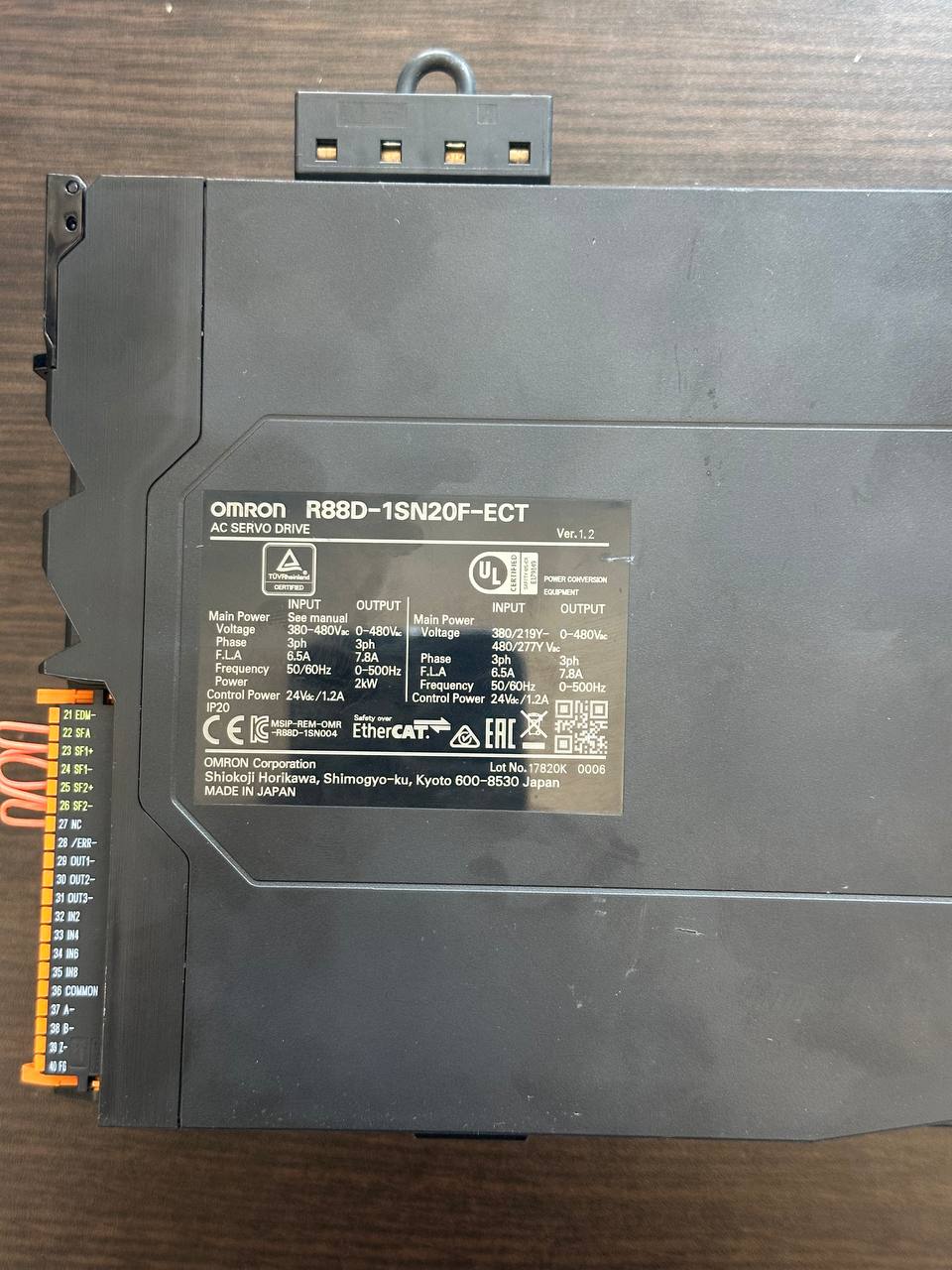 Ремонт сервопривода R88D-1SN20F-ECT